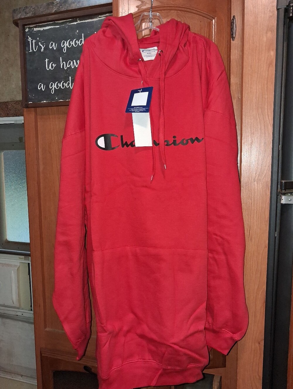 Champion Red Crewneck Fleece Hoodie Sweatshirt - Men's Size 4XL. NWT